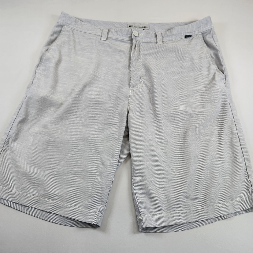 Travis Mathew Shorts Men 36 Grey Beck Chino Golf Casual Performance Stretch